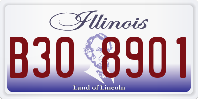 IL license plate B308901