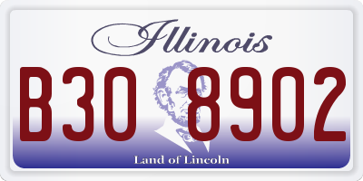 IL license plate B308902
