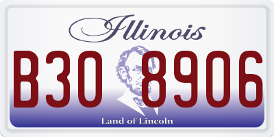IL license plate B308906