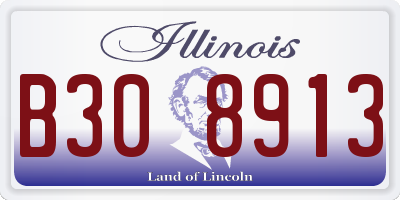 IL license plate B308913