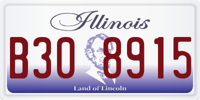 IL license plate B308915