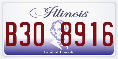 IL license plate B308916