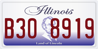 IL license plate B308919