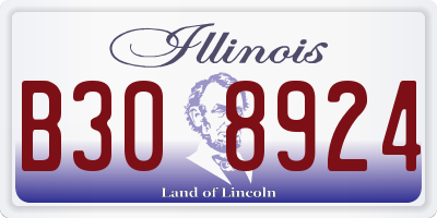 IL license plate B308924