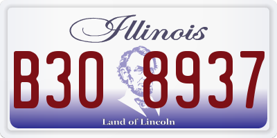 IL license plate B308937