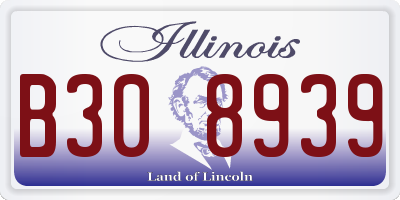 IL license plate B308939