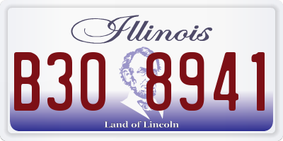 IL license plate B308941