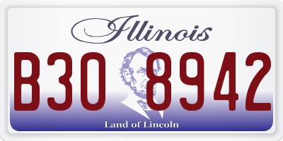 IL license plate B308942