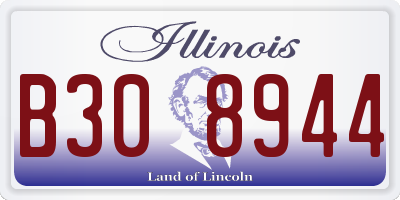 IL license plate B308944