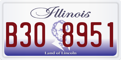 IL license plate B308951