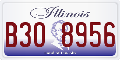 IL license plate B308956