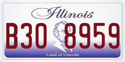 IL license plate B308959