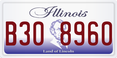 IL license plate B308960