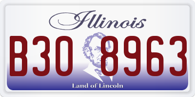 IL license plate B308963