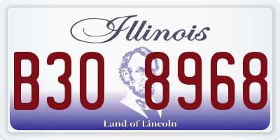 IL license plate B308968