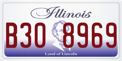 IL license plate B308969