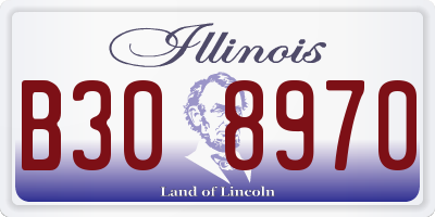 IL license plate B308970