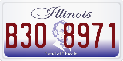IL license plate B308971