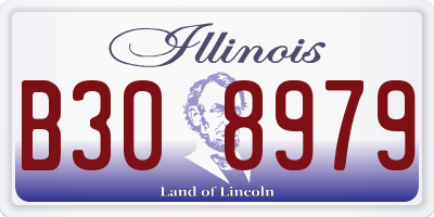 IL license plate B308979
