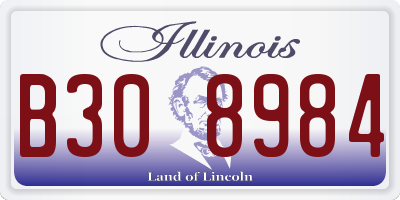 IL license plate B308984