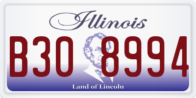 IL license plate B308994