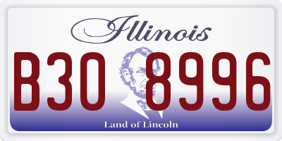 IL license plate B308996