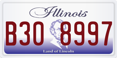 IL license plate B308997