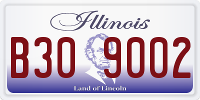 IL license plate B309002