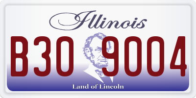 IL license plate B309004