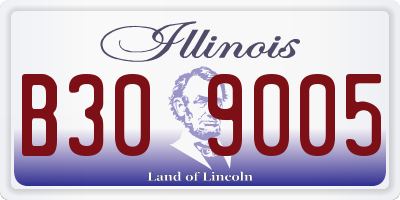 IL license plate B309005