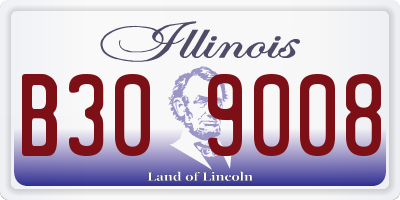 IL license plate B309008