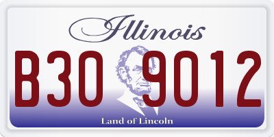 IL license plate B309012