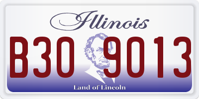 IL license plate B309013