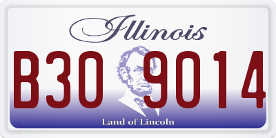 IL license plate B309014