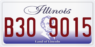 IL license plate B309015