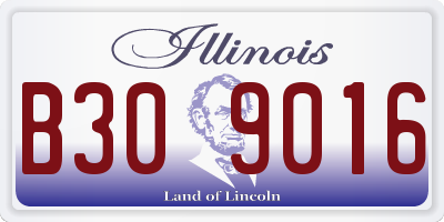 IL license plate B309016