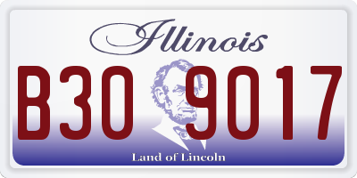 IL license plate B309017