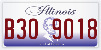IL license plate B309018