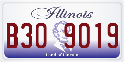 IL license plate B309019
