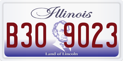 IL license plate B309023