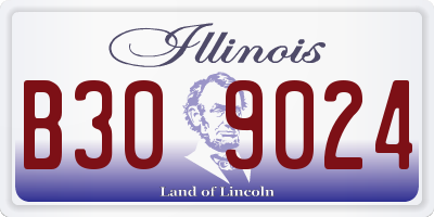 IL license plate B309024