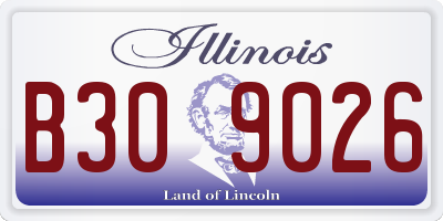 IL license plate B309026