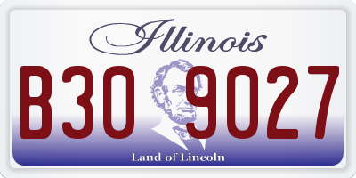 IL license plate B309027