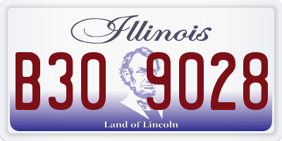 IL license plate B309028