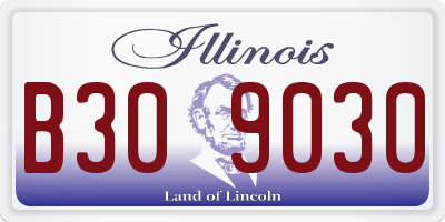 IL license plate B309030