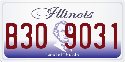 IL license plate B309031