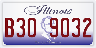 IL license plate B309032