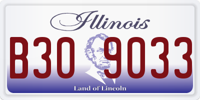 IL license plate B309033