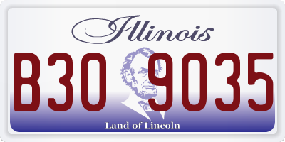 IL license plate B309035