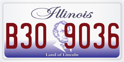 IL license plate B309036